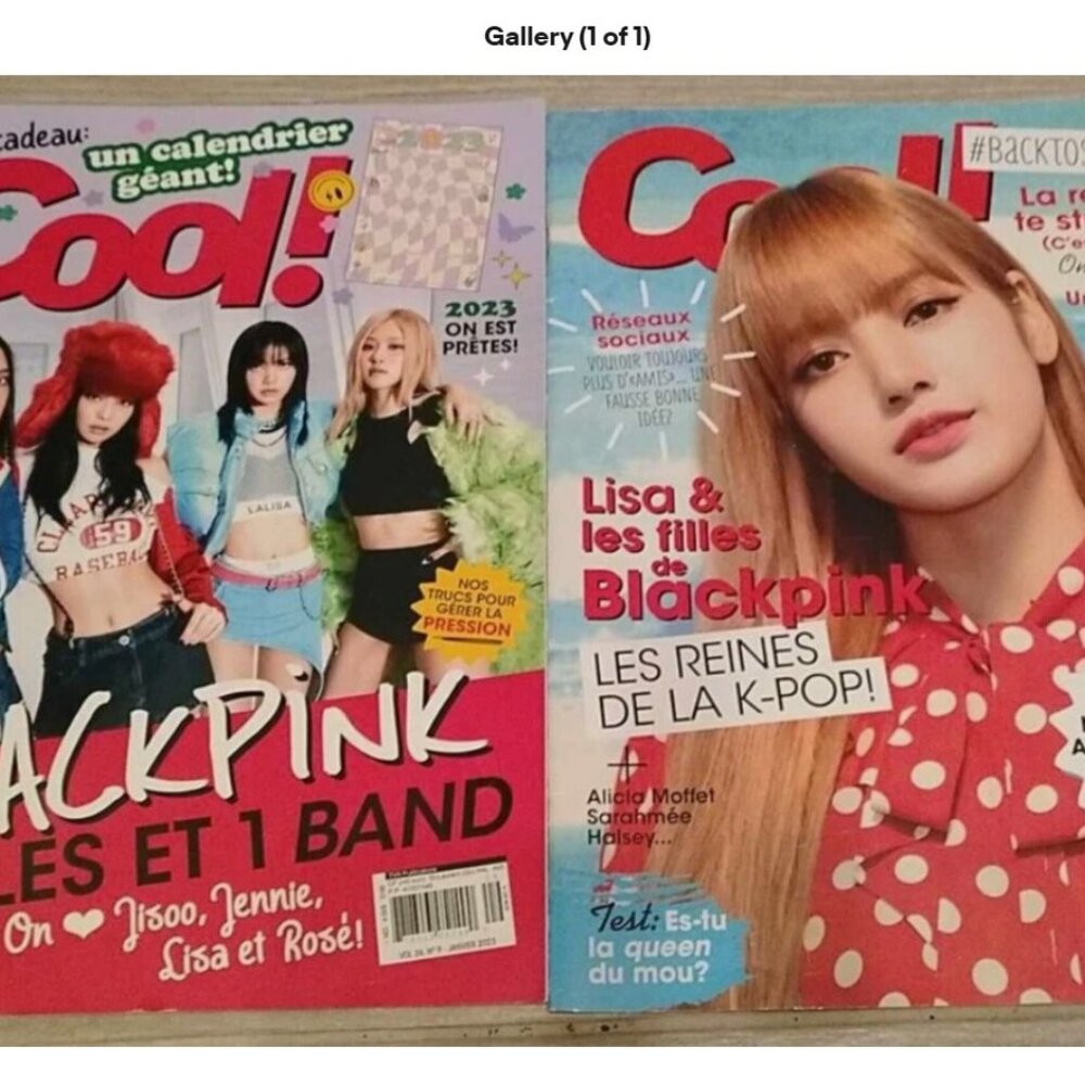 LOT of 2 BlackPink COOL Magazine K-POP 2020 / 2023